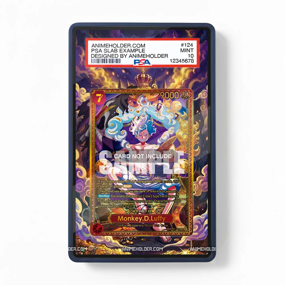 Monkey D. Luffy ST31-004 OP17 One Piece Cards Extended Art Display Cases - PSA Slab Case - Front View