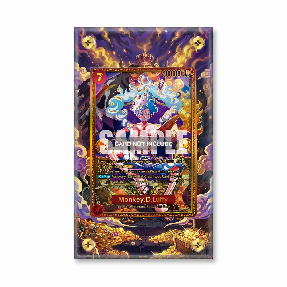 Monkey D. Luffy ST31-004 OP17 One Piece Cards Extended Art Display Cases - Screws Case - Front View