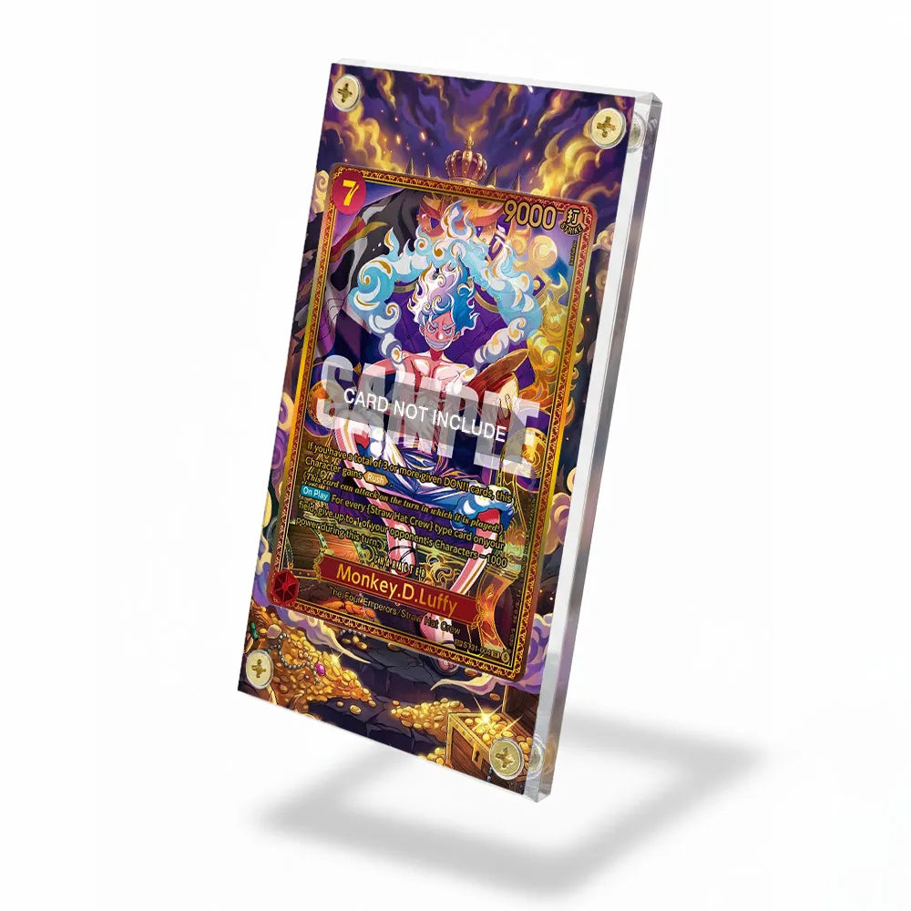 Monkey D. Luffy ST31-004 OP17 One Piece Cards Extended Art Display Cases - Screws Case - Side View