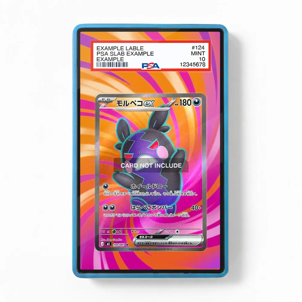 Morpeko ex 100-081 SR M5 Extended Art Display Cases - PSA Slab Case - Front View