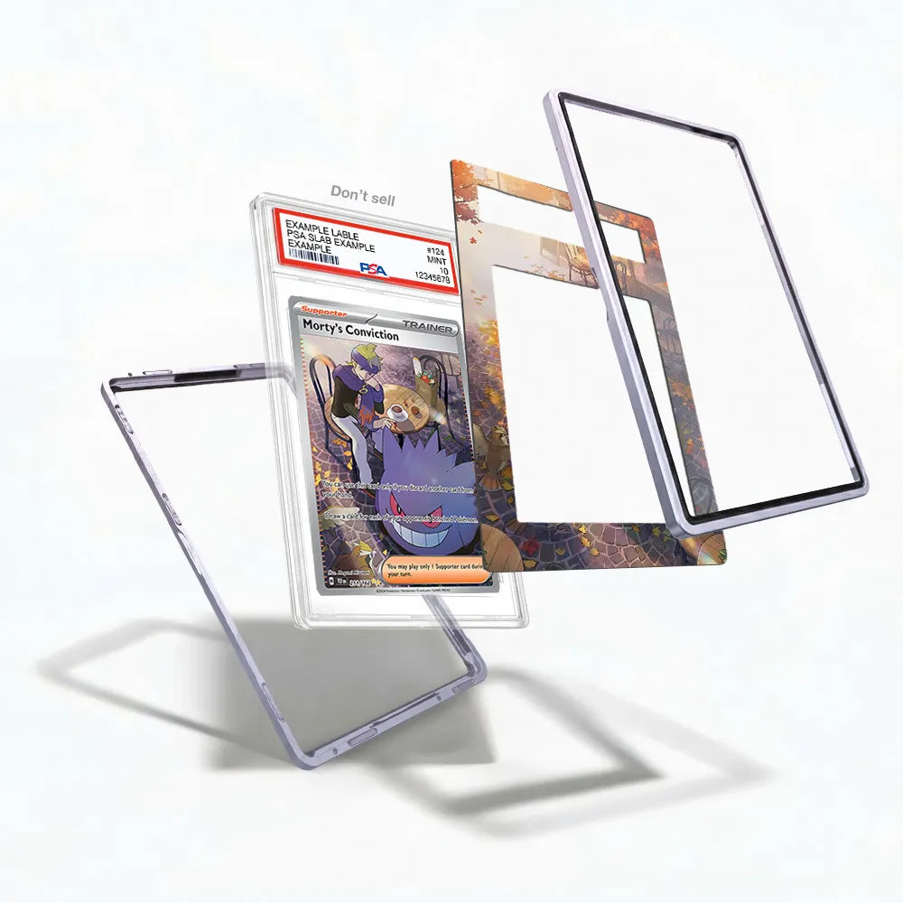 Morty's Conviction 211-162 Extended Art Display Cases - PSA Slab Case - Detail View