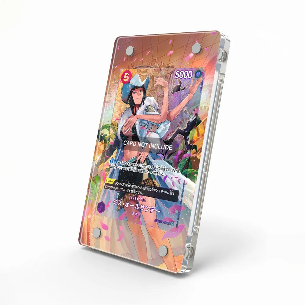 Ms. All Sunday OP04-064 SR SP Kingdoms of Intrigue One Piece Extended Art Display Cases - Magnetic Case - Side View