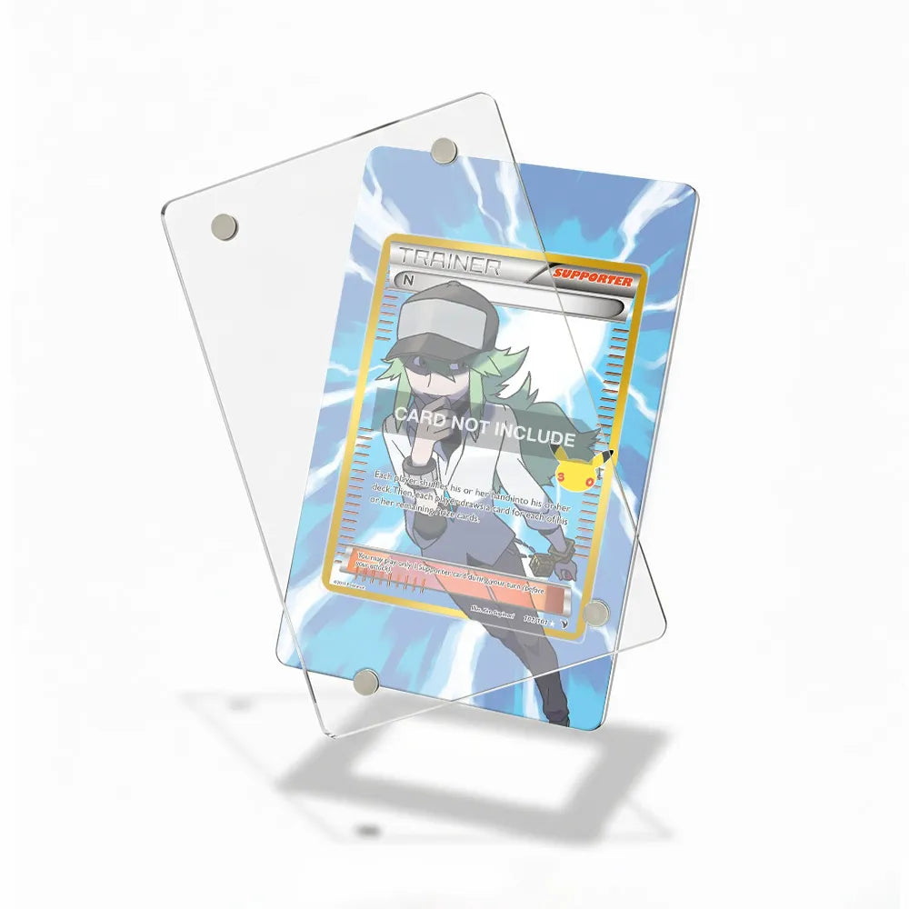 N 101-101 30th Anniversary Pokemon Cards Custom Art Display Cases - Magnetic Case - Detail View