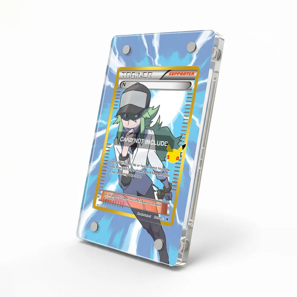 N 101-101 30th Anniversary Pokemon Cards Custom Art Display Cases - Magnetic Case - Side View
