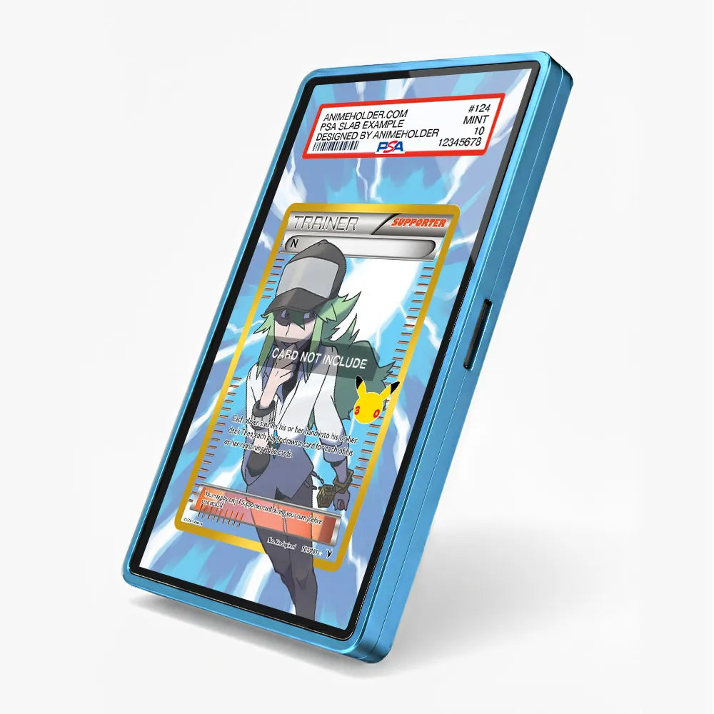 N 101-101 30th Anniversary Pokemon Cards Custom Art Display Cases - PSA Slab Case - Side View