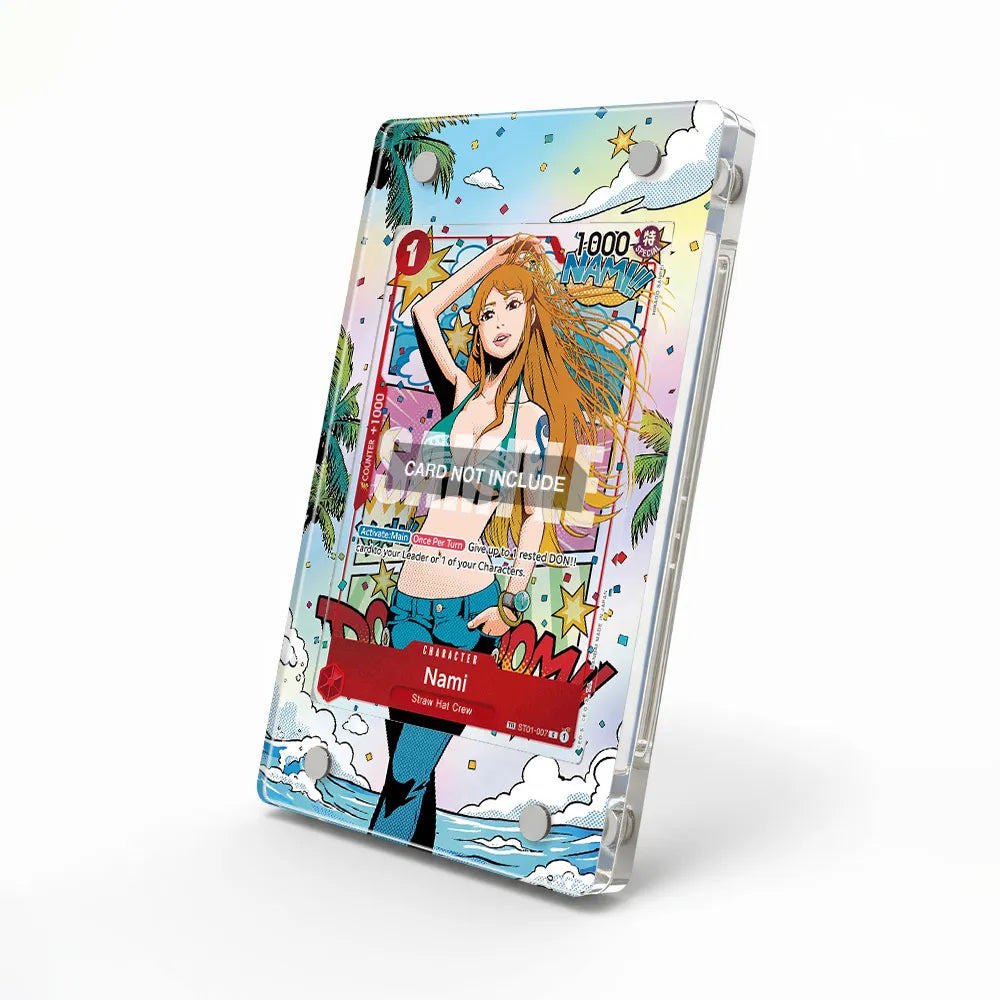 Nami 012 Straw Hat Crew Extended Art Display Cases - Magnetic Case - Side View
