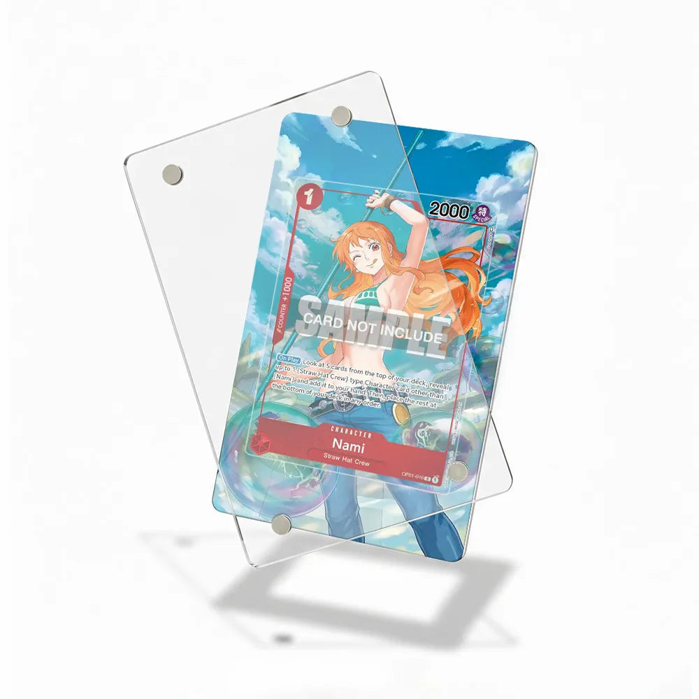 Nami OP01-016 One Piece Card Game Extended Art Display Cases - Magnetic Case - Detail View