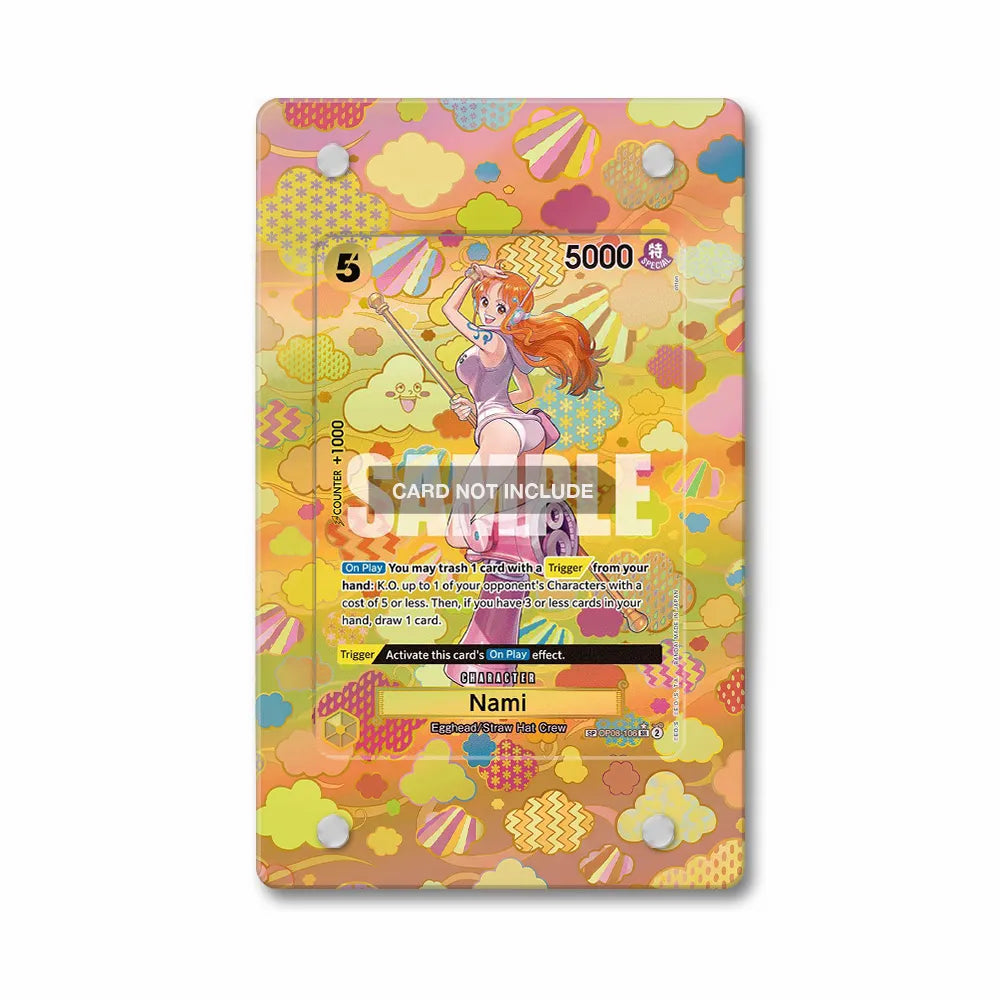 Nami OP08-106 SP OP09-Emperors In The New World Extended Art Display Cases - PSA Slab Case - Front View