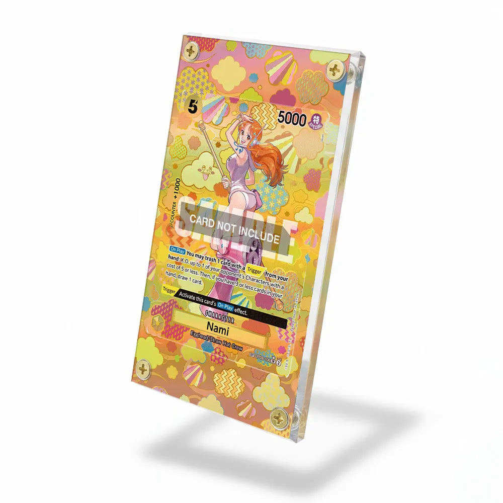 Nami OP08-106 SP OP09-Emperors In The New World Extended Art Display Cases - Screws Case - Side View