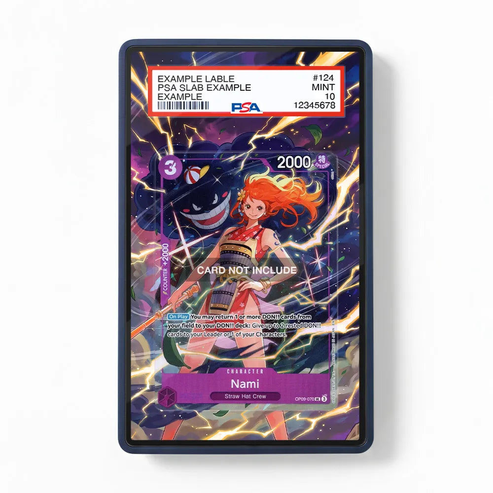 Nami OP09-070 OP01 Extended Art Display Cases - PSA Slab Case - Front View