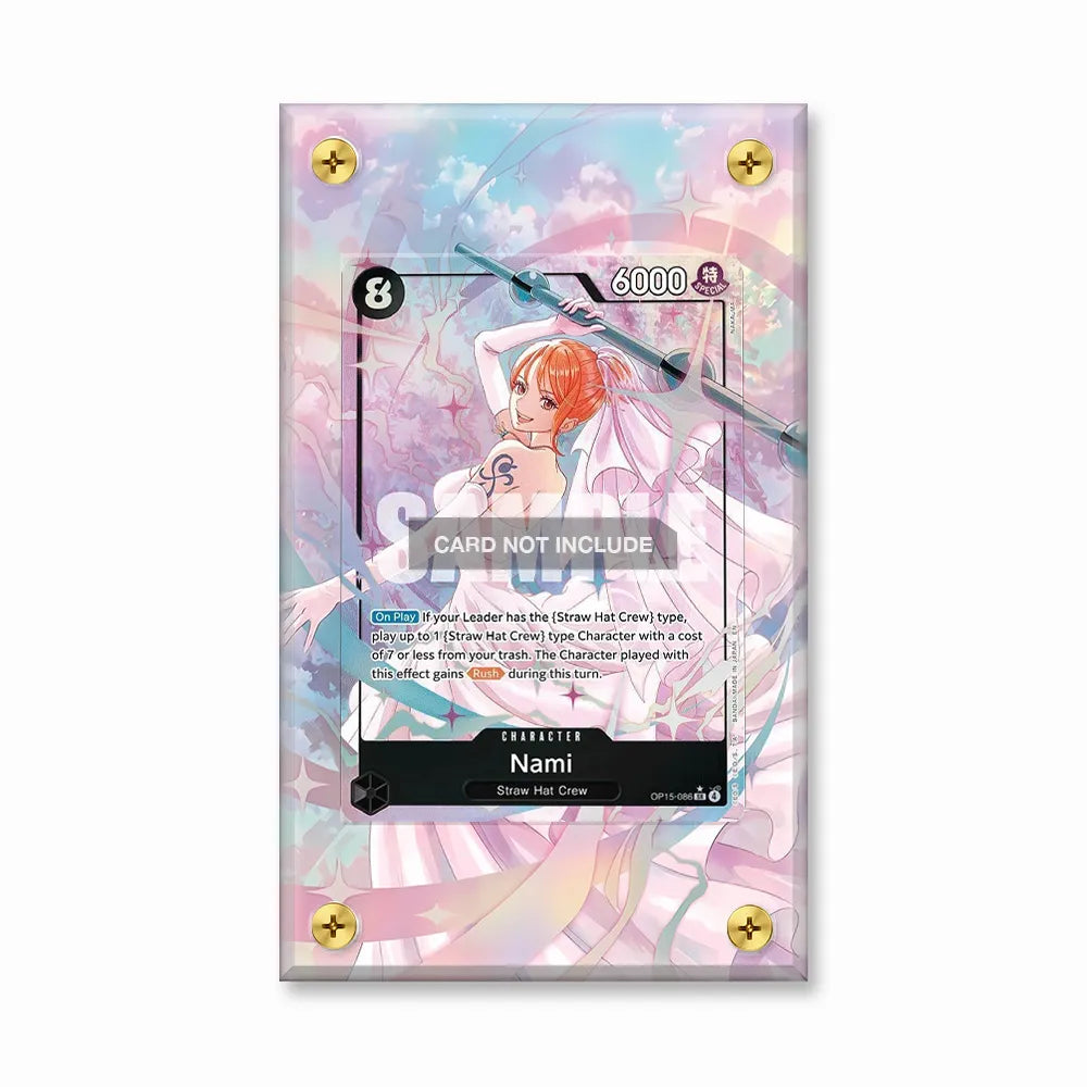Nami OP15-086 One Piece One Piece Cards Custom Art Display Cases - Screws Case - Front View