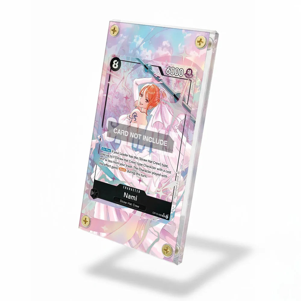 Nami OP15-086 One Piece One Piece Cards Custom Art Display Cases - Screws Case - Side View
