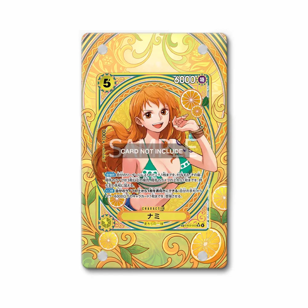 Nami SP EB03-053 EB03 One Piece Cards Custom Art Display Cases - Magnetic Case - Front View