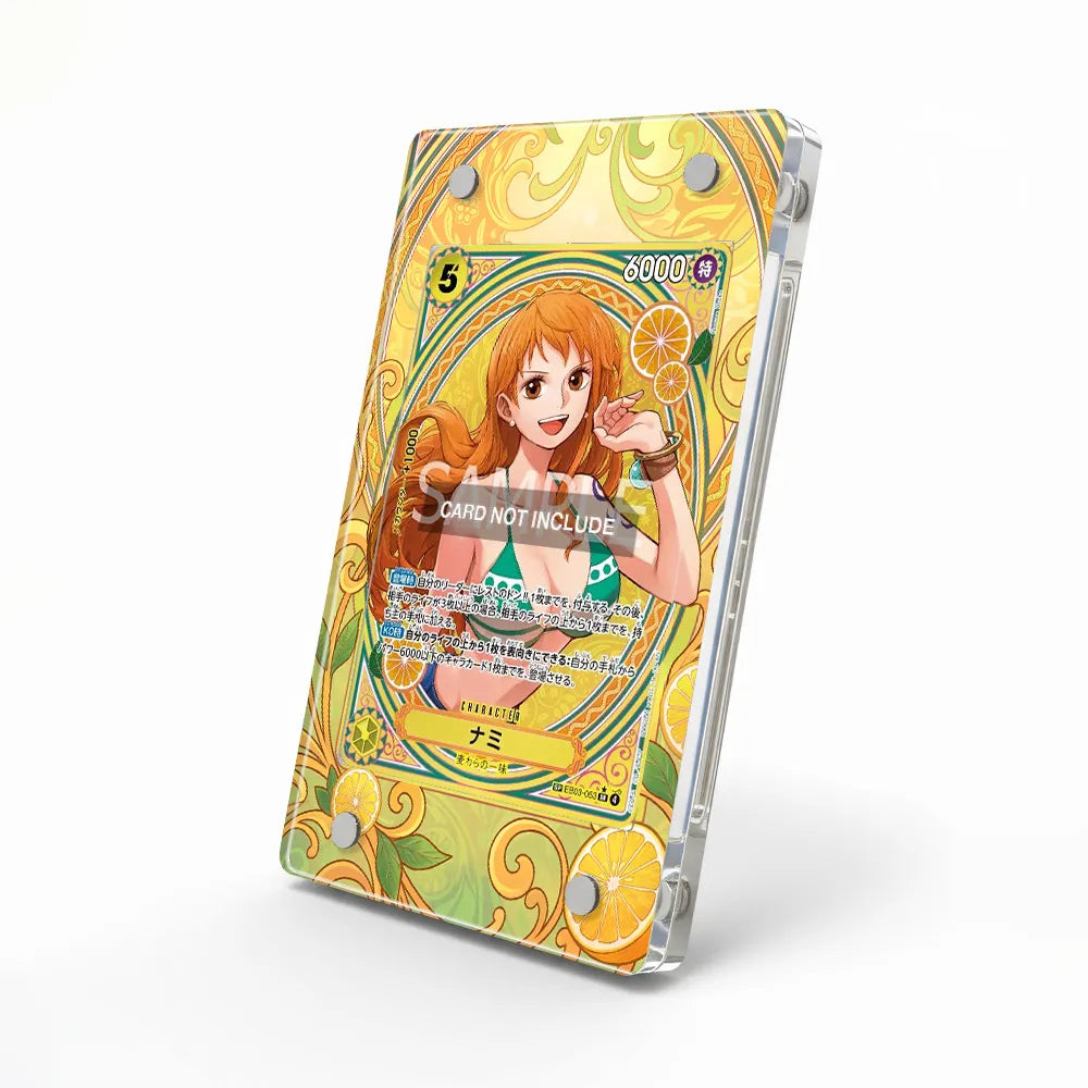 Nami SP EB03-053 EB03 One Piece Cards Custom Art Display Cases - Magnetic Case - Side View