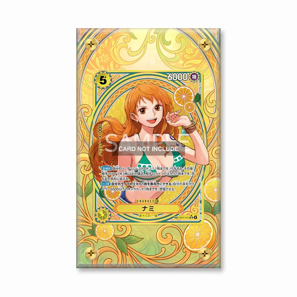Nami SP EB03-053 EB03 One Piece Cards Custom Art Display Cases - Screws Case - Front View