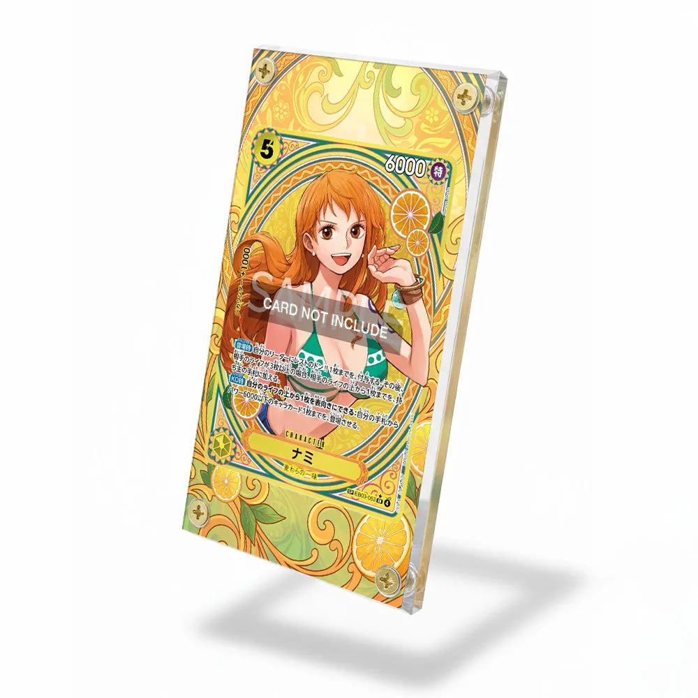 Nami SP EB03-053 EB03 One Piece Cards Custom Art Display Cases - Screws Case - Side View