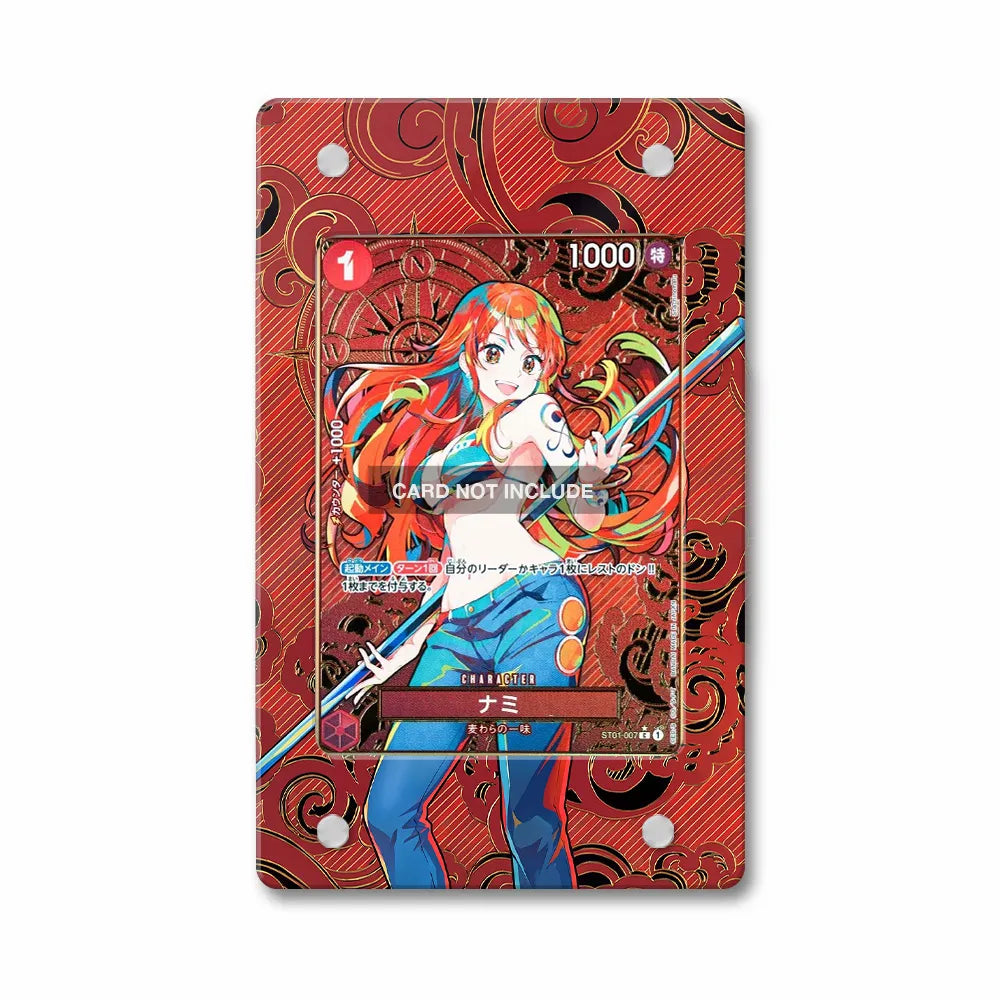 Nami ST01-007 C Straw Hat Crew Extended Art Display Cases - PSA Slab Case - Front View