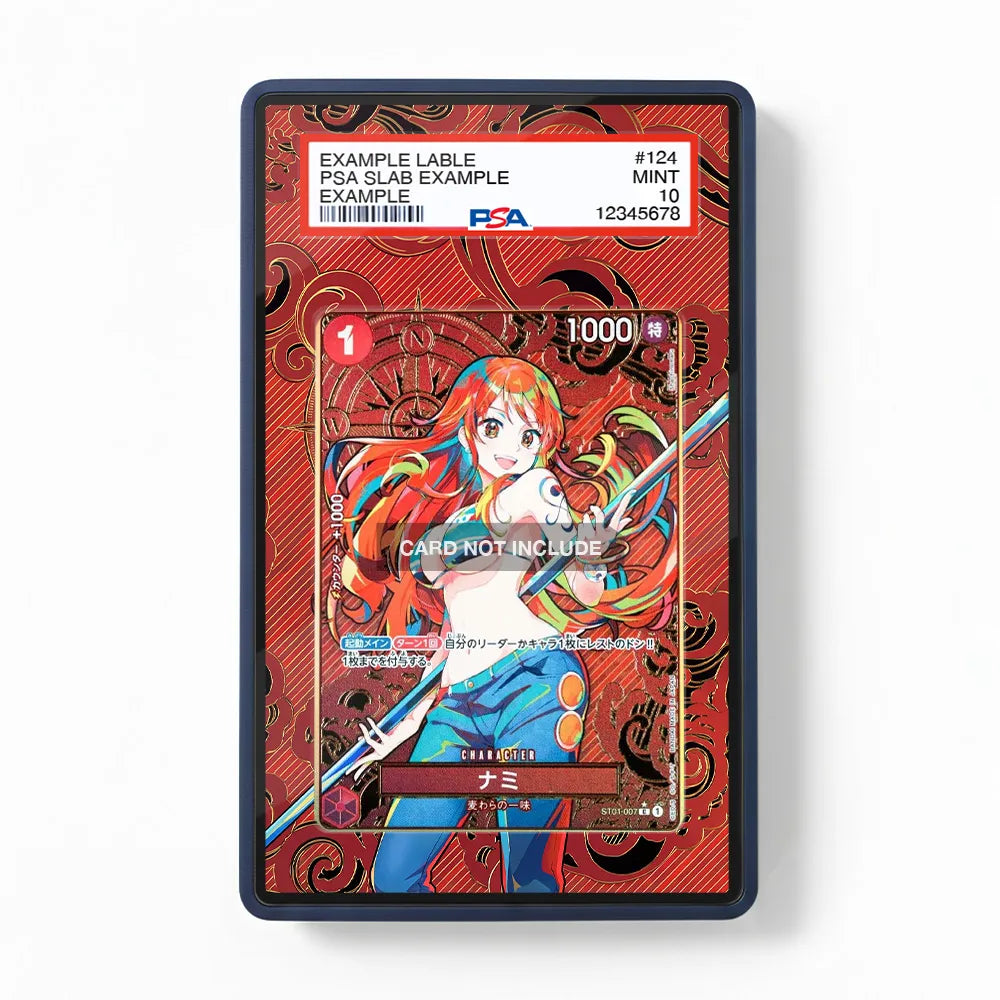 Nami ST01-007 C Straw Hat Crew Extended Art Display Cases - PSA Slab Case - Front View