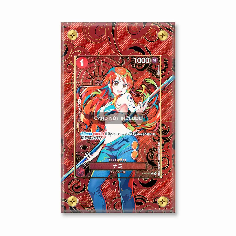 Nami ST01-007 C Straw Hat Crew Extended Art Display Cases - Screws Case - Front View