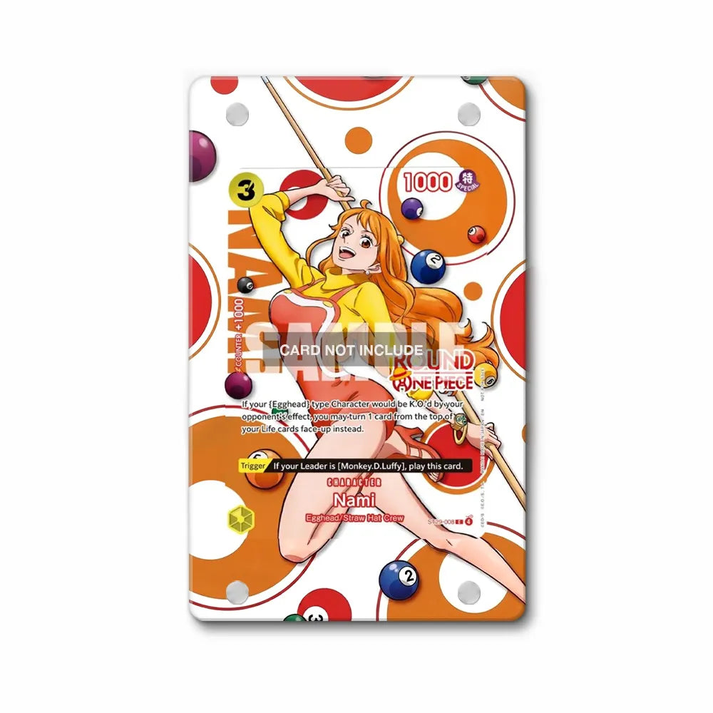 Nami ST29-008 Round One Promo Extended Art Display Cases - Magnetic Case - Front View