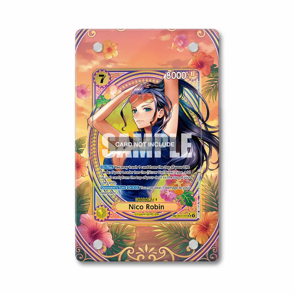 Nico Robin EB03-055 SP Special Rare EB03-Heroines Edition Extended Art Display Cases - Magnetic Case - Front View
