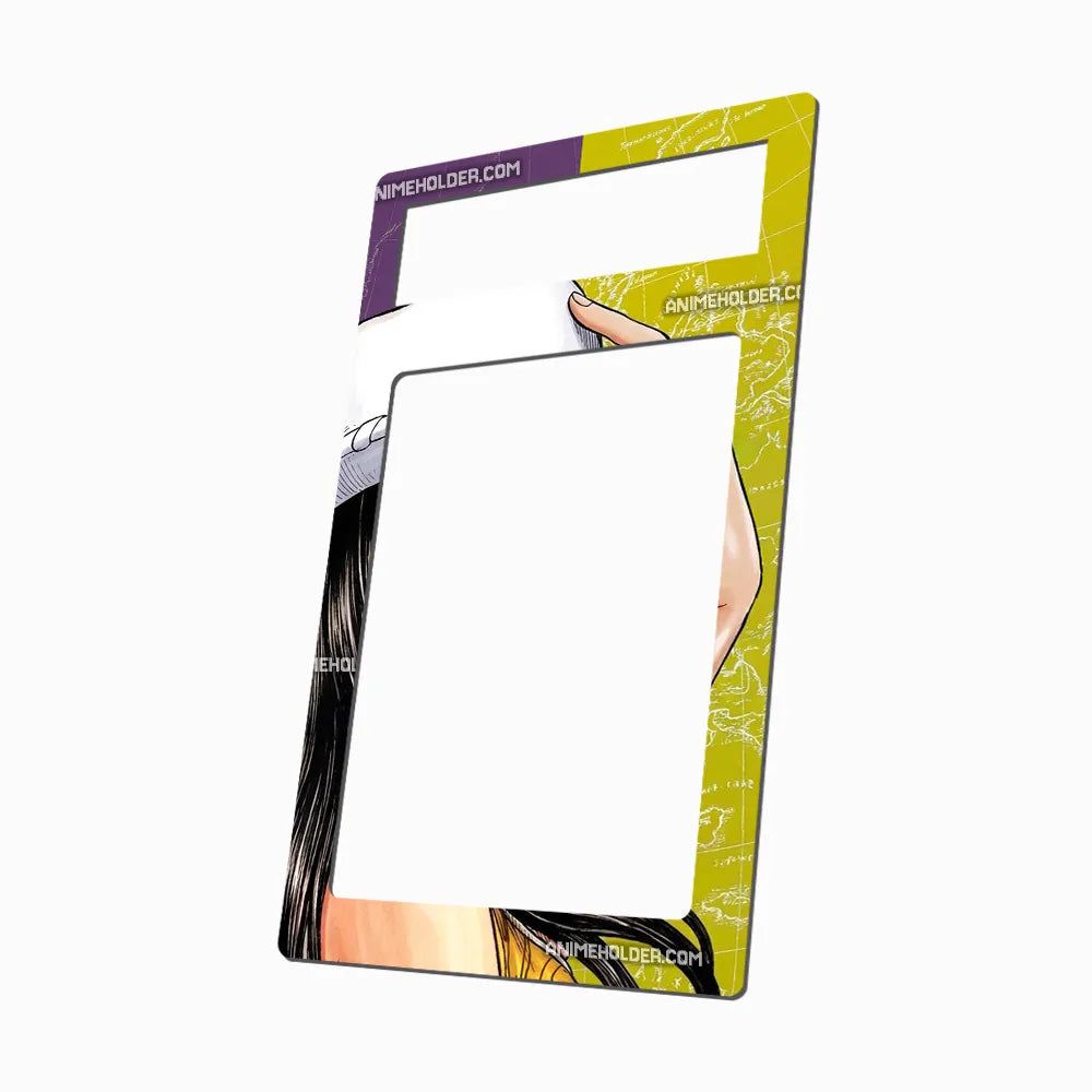 Nico Robin OP09-062 Romance Dawn One Piece Cards Custom Art Display Cases - PSA Metal Art Only - Side View