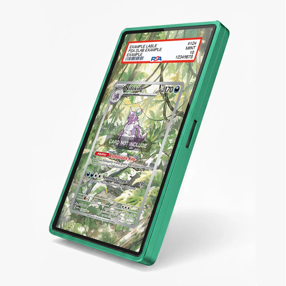 Nidoking 174-165 IR AR Pokemon 151 Extended Art Display Cases - PSA Slab Case - Side View