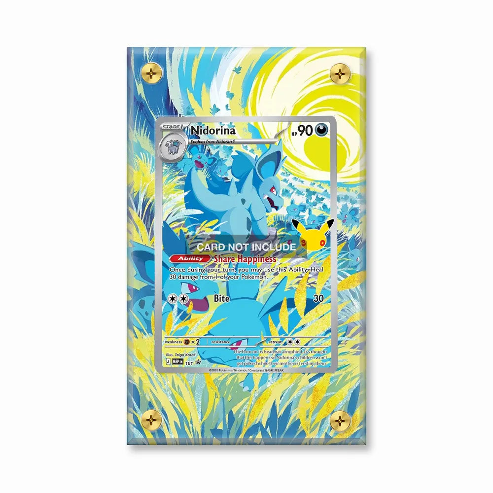 Nidoria 101 Promo MEP 30th Anniversary Extended Art Display Cases - Screws Case - Front View