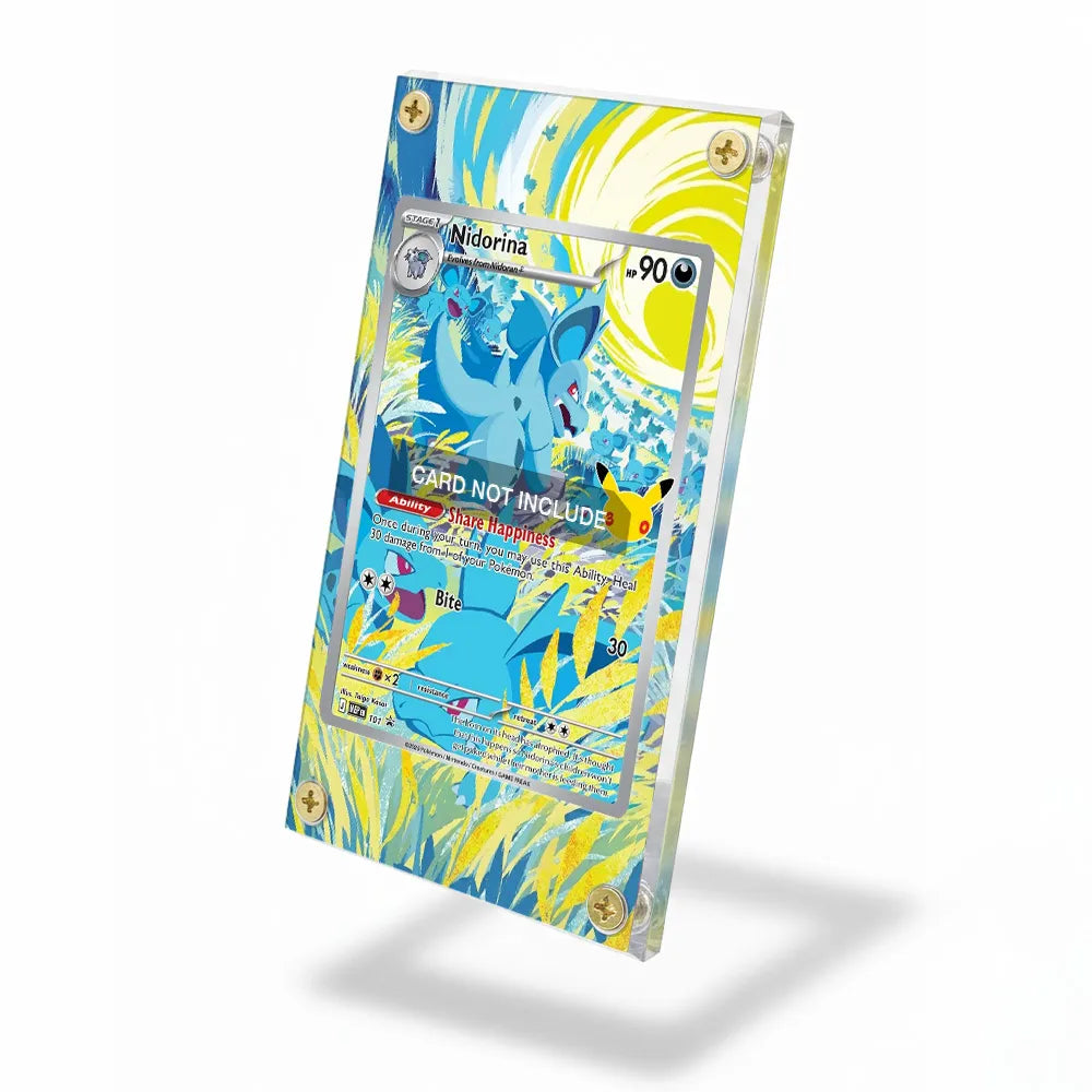 Nidoria 101 Promo MEP 30th Anniversary Extended Art Display Cases - Screws Case - Side View