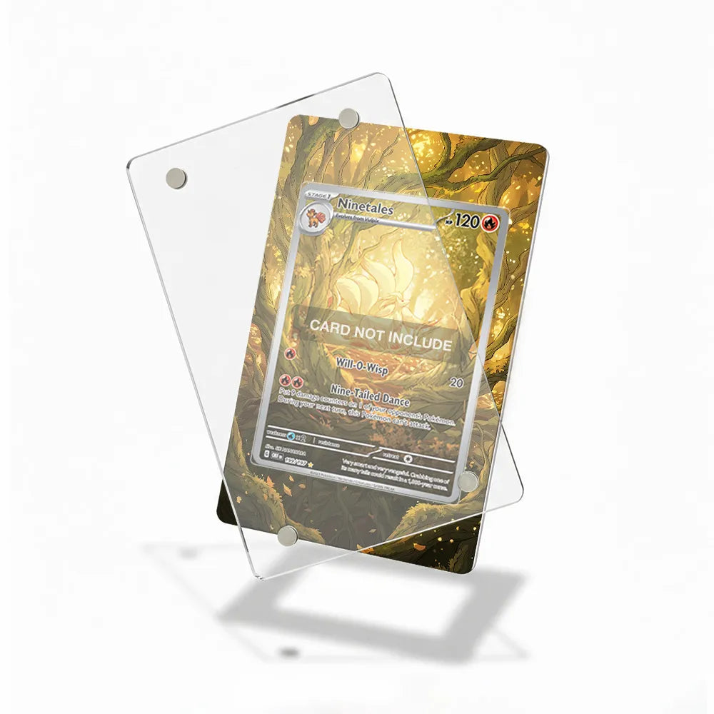 Ninetales 199-197 IR AR Obsidian Flames Extended Art Display Cases - Magnetic Case - Detail View