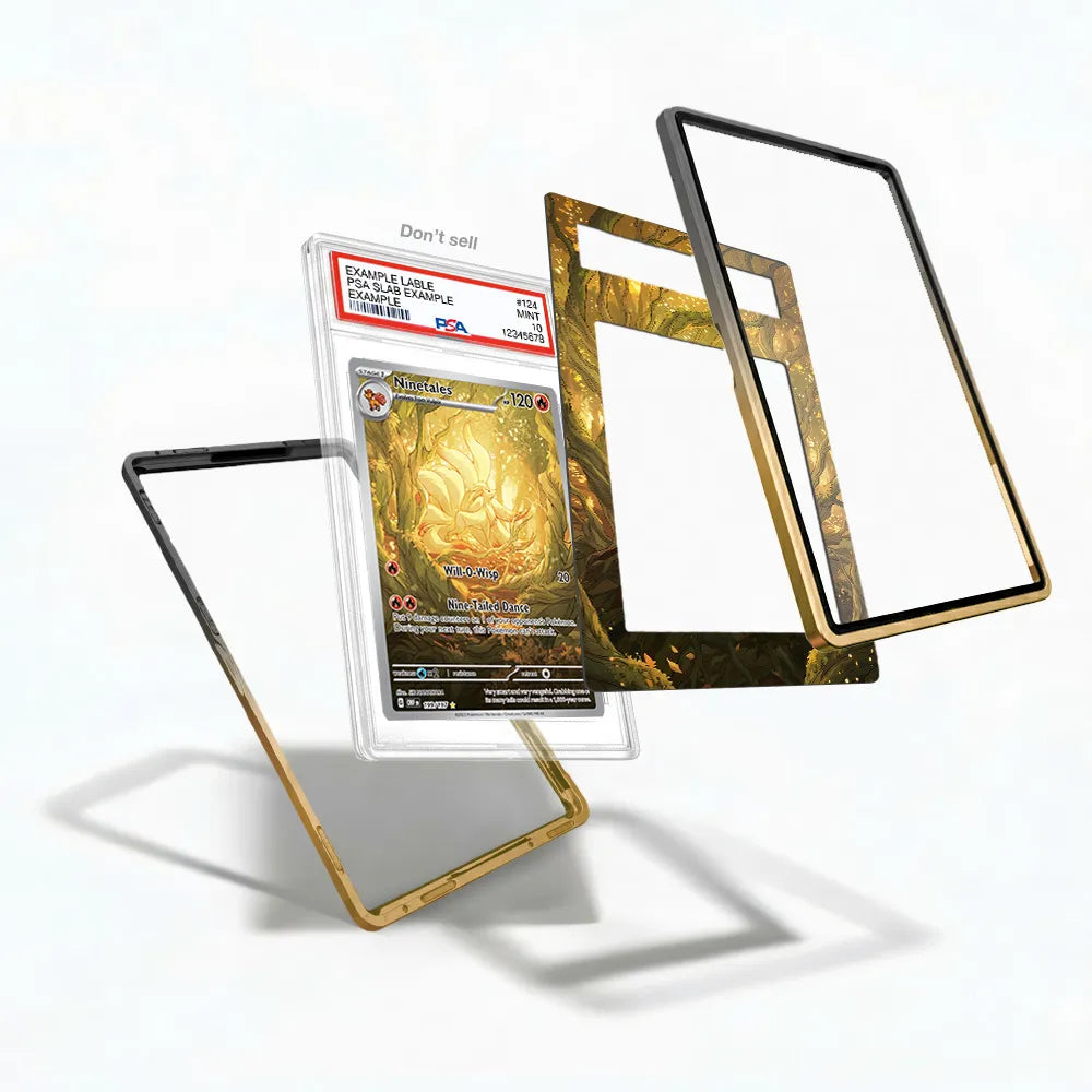 Ninetales 199-197 IR AR Obsidian Flames Extended Art Display Cases - PSA Slab Case - Detail View