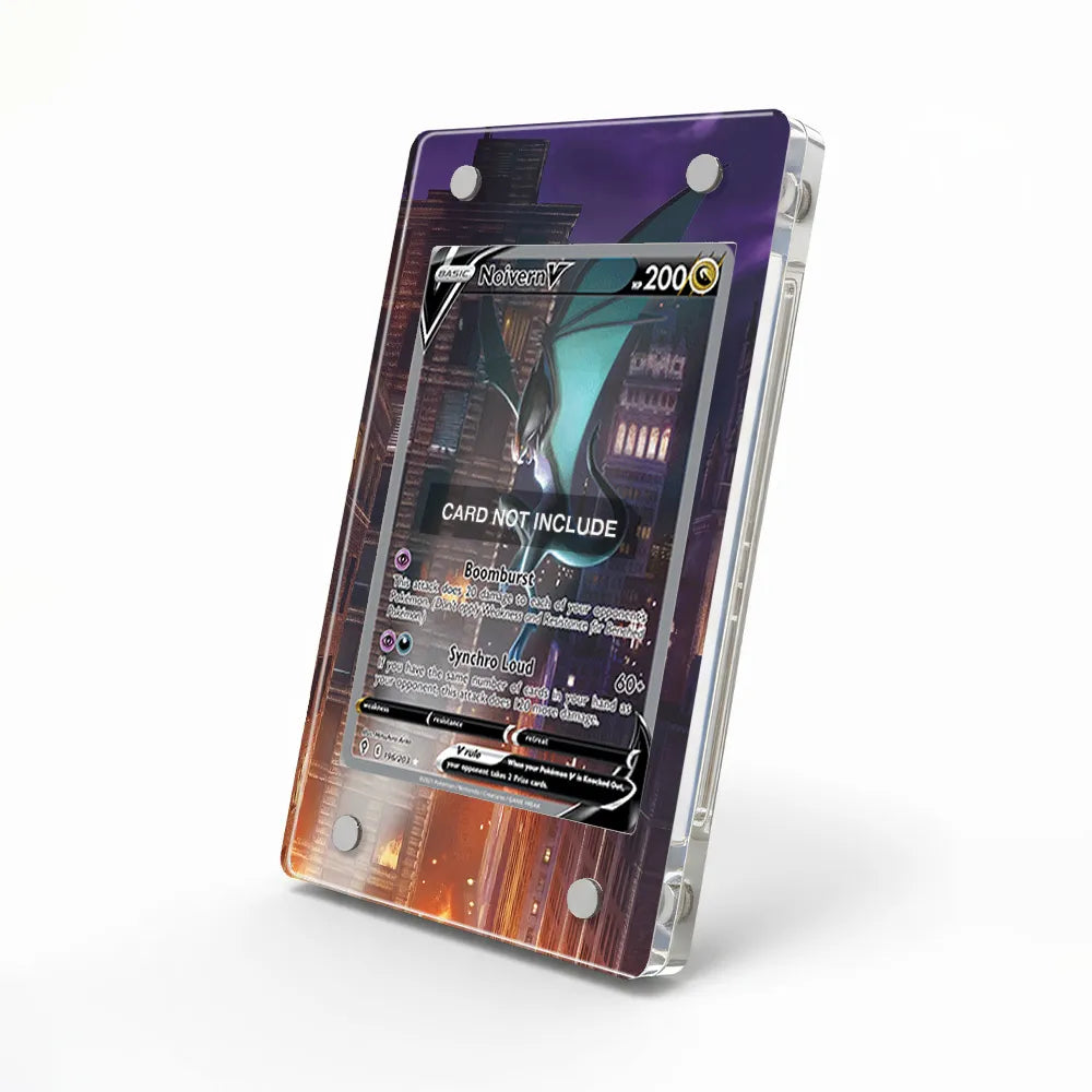 Noivern V SIR SAR Evolving Skies Alternate Art Extended Art Display Cases - Magnetic Case - Side View