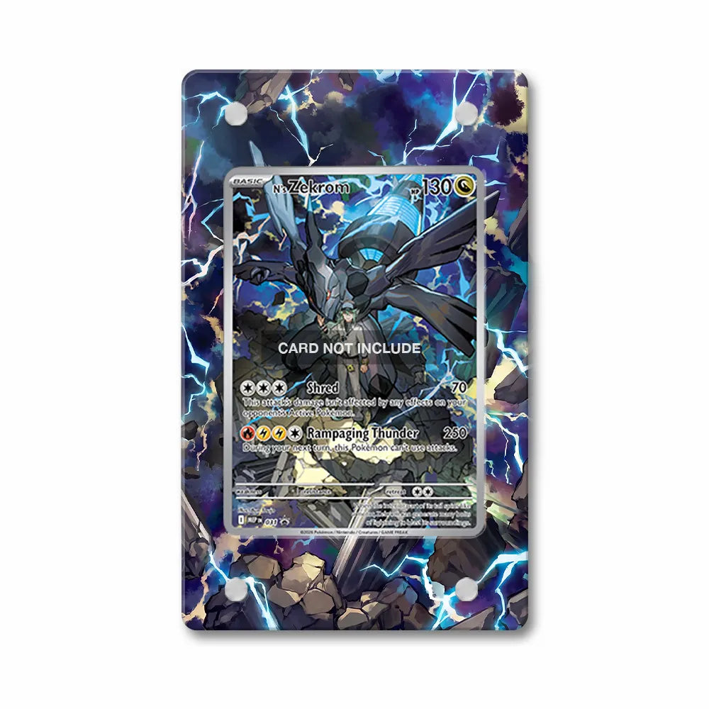 N's Zekrom MEP 031 Promo Extended Art Display Cases - Magnetic Case - Front View
