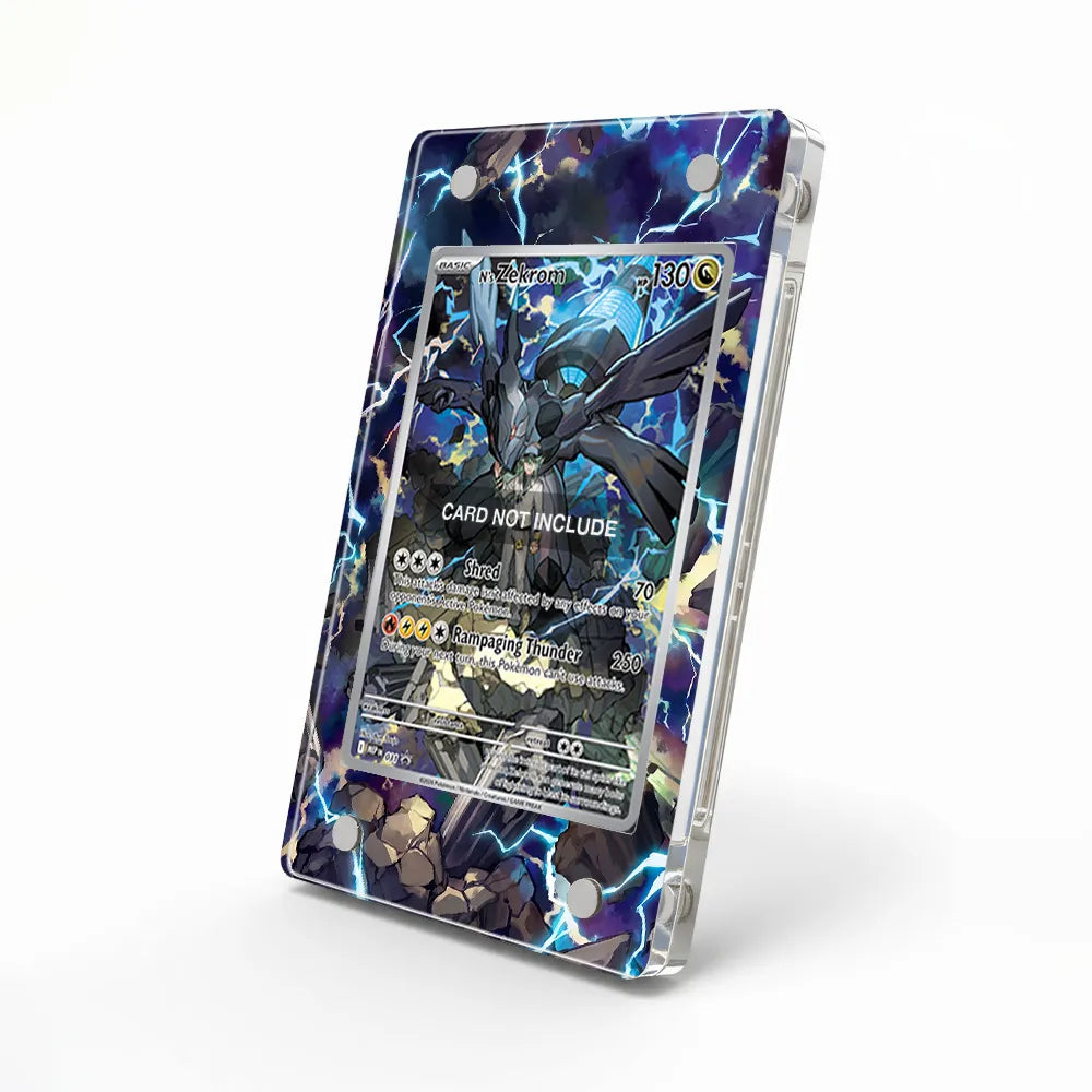 N's Zekrom MEP 031 Promo Extended Art Display Cases - Magnetic Case - Side View