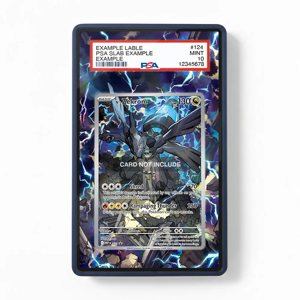 N's Zekrom MEP 031 Promo Extended Art Display Cases - PSA Slab Case - Front View