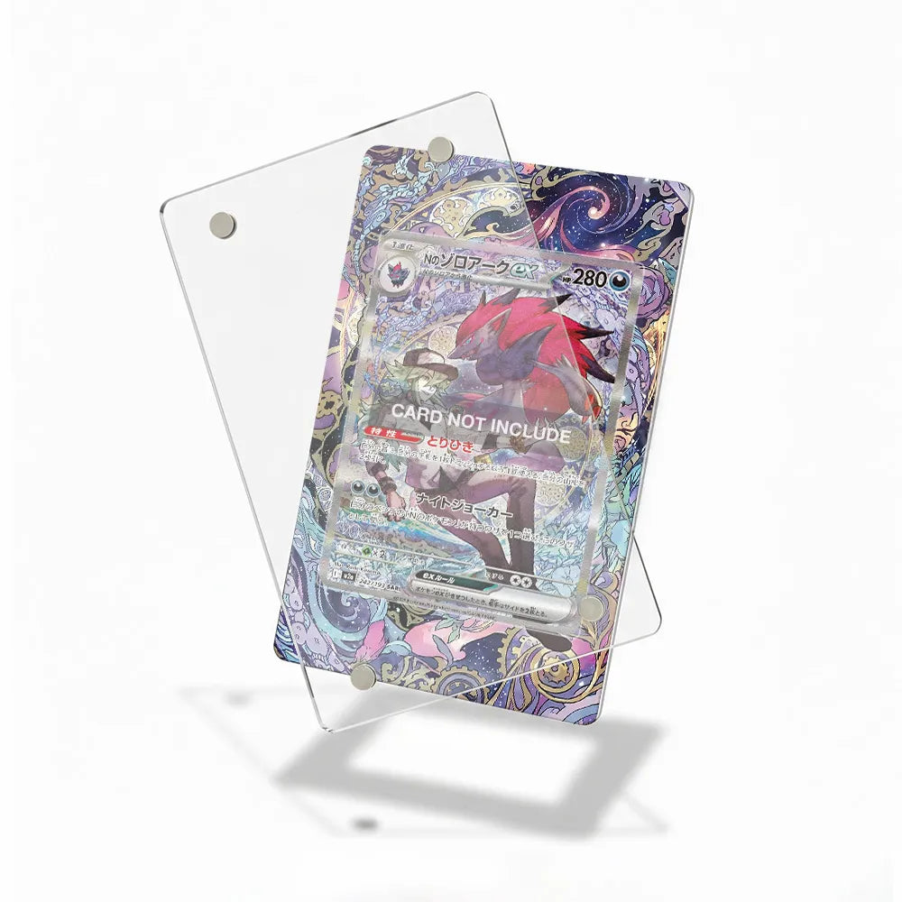 N's Zoroark EX SIR SAR Ascended Heroes Extended Art Display Cases - Magnetic Case - Detail View