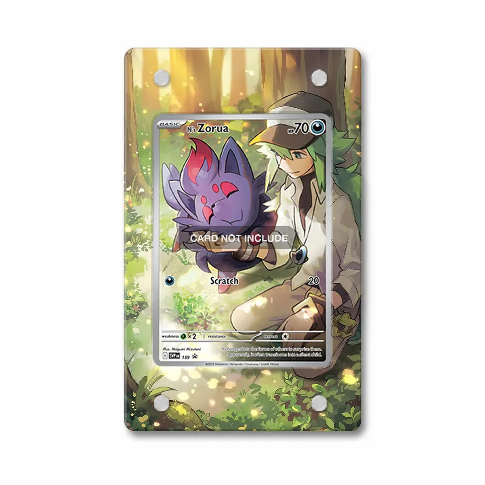 N's Zorua SVP 189 Promo Extended Art Display Cases - PSA Slab Case - Front View