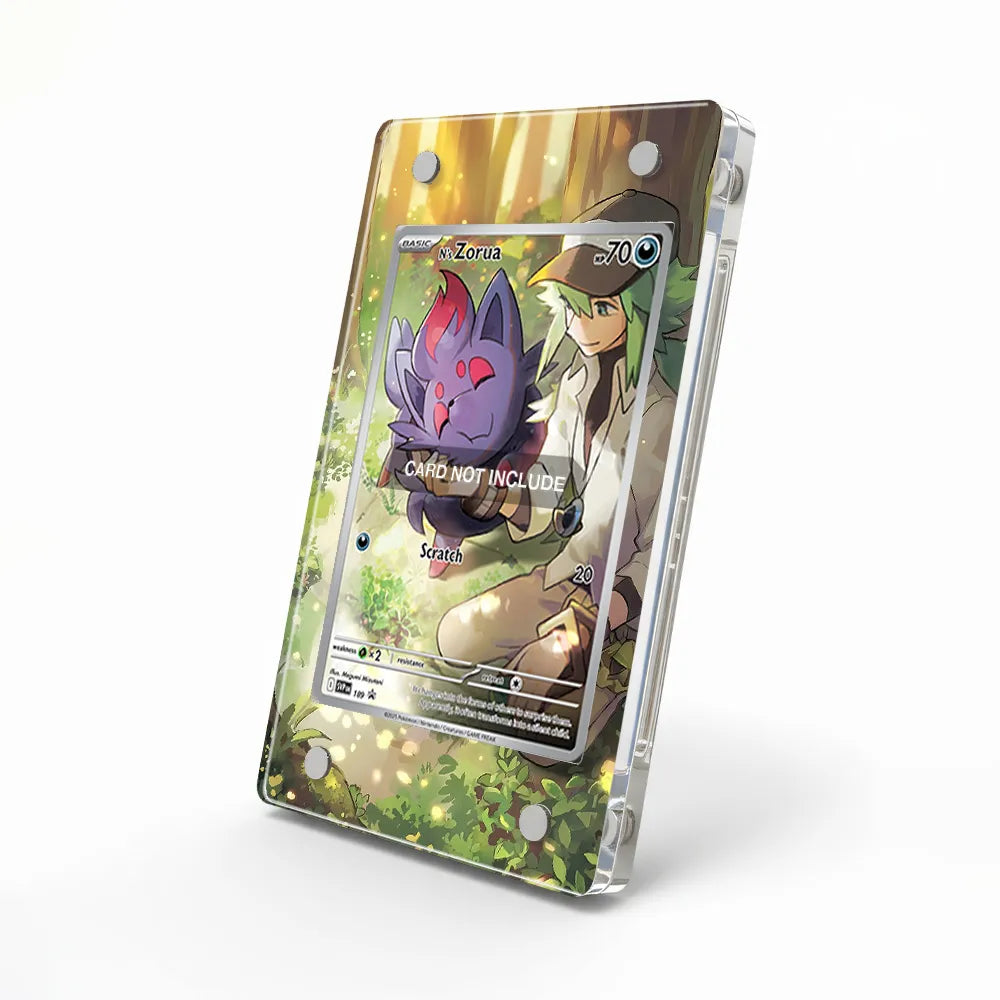 N's Zorua SVP 189 Promo Extended Art Display Cases - Magnetic Case - Side View