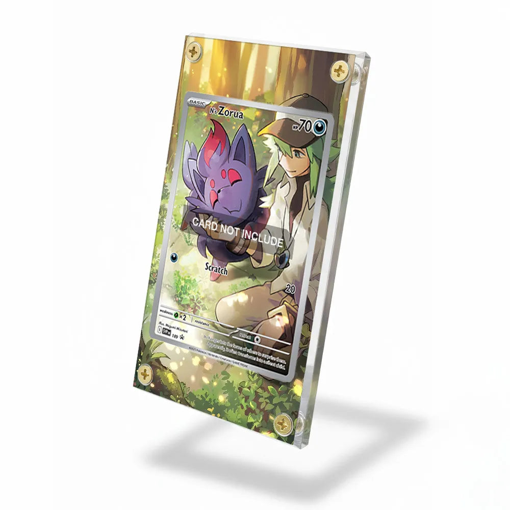 N's Zorua SVP 189 Promo Extended Art Display Cases - Screws Case - Side View