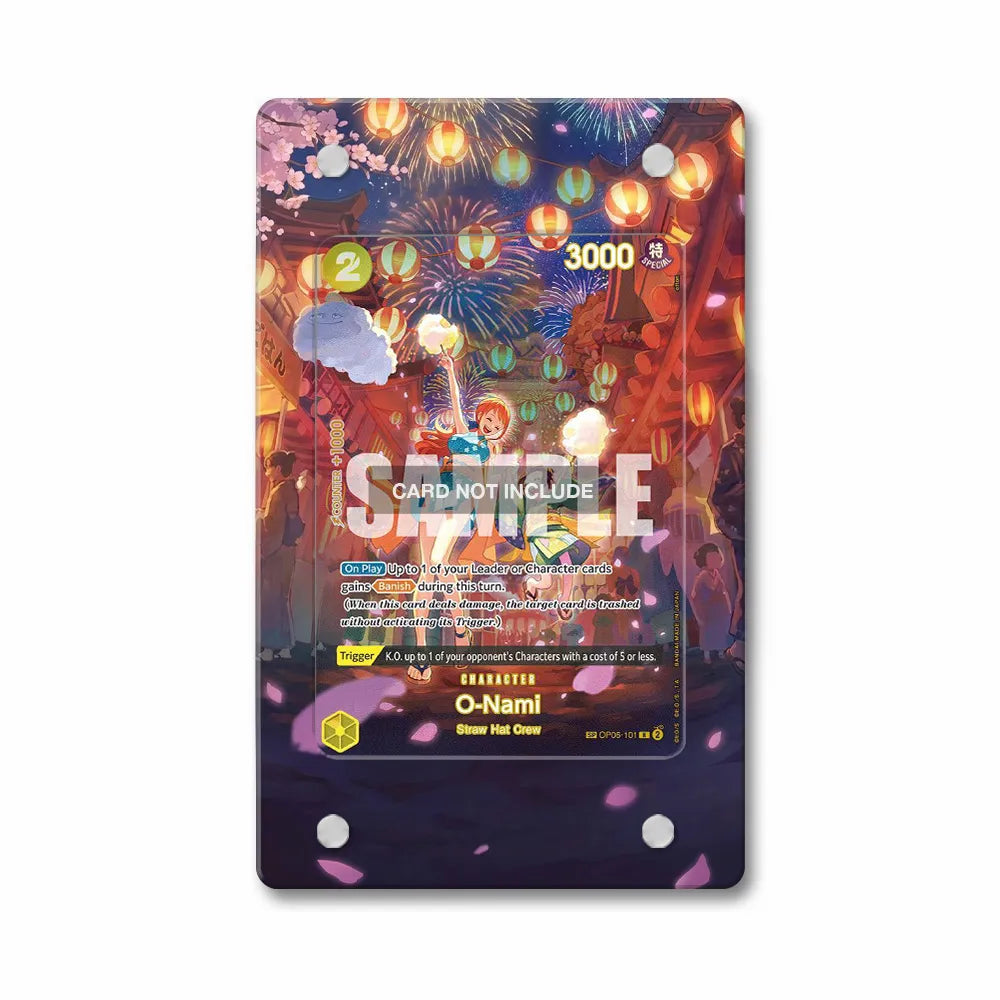O-Nami OP06-101 Special Extended Art Display Cases - Magnetic Case - Front View