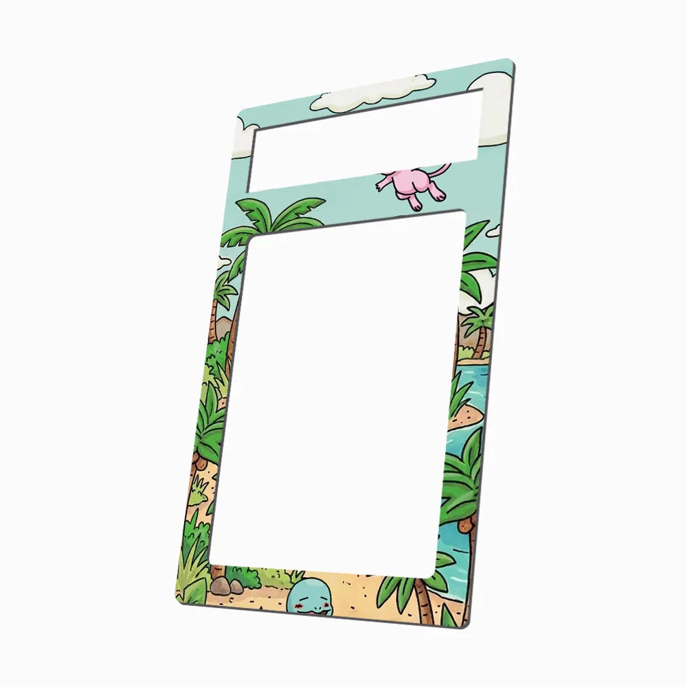 Ooyama's Pikachu 25 Japanese Vending Extended Art Display Cases - PSA Metal Art Only - Side View