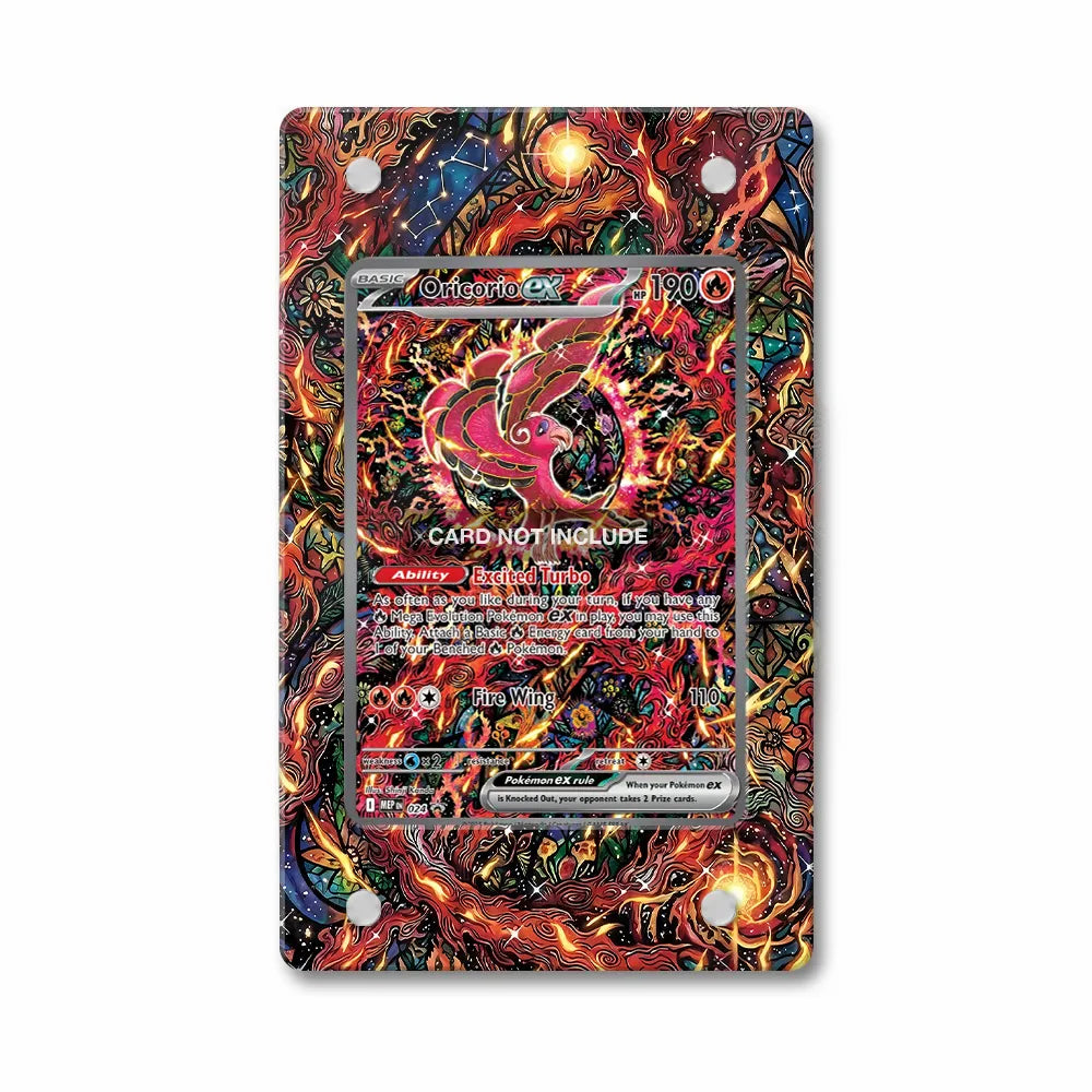 Oricorio ex MEP 024 Black Star Promo Extended Art Display Card Case Extended Art Display Cases - Magnetic Case - Front View