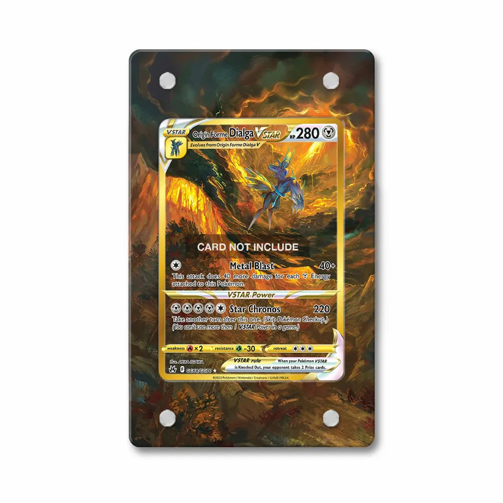 Origin Forme Dialga VSTAR GG68-GG70 VSTAR Battle Pass Extended Art Display Cases - Magnetic Case - Front View