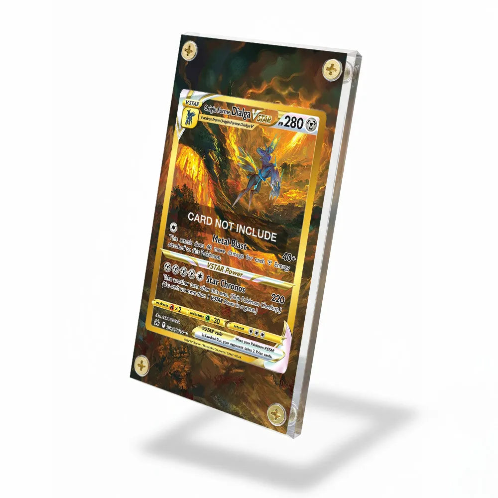 Origin Forme Dialga VSTAR GG68-GG70 VSTAR Battle Pass Extended Art Display Cases - Screws Case - Side View