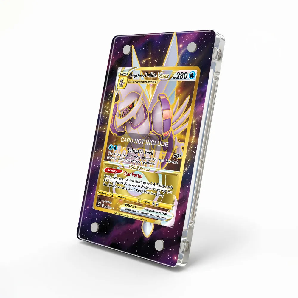 Origin Forme Palkia VSTAR 208-189 Astral Radiance Pokemon Cards Custom Art Display Cases - Magnetic Case - Side View