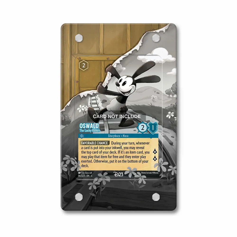 Oswald The Lucky Rabbit 06-D23 - EN - 6 D23 Extended Art Display Cases - Magnetic Case - Front View
