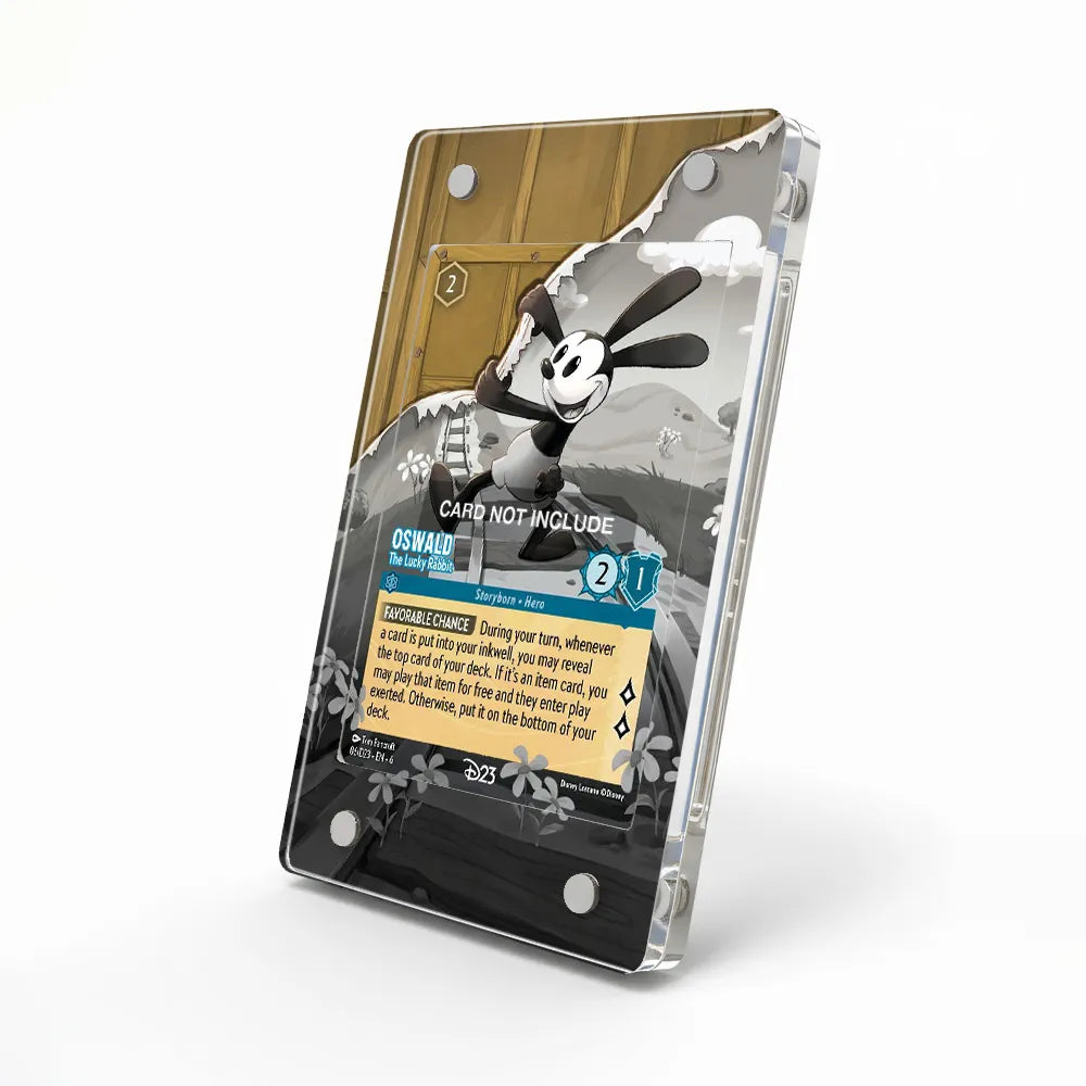 Oswald The Lucky Rabbit 06-D23 - EN - 6 D23 Extended Art Display Cases - Magnetic Case - Side View