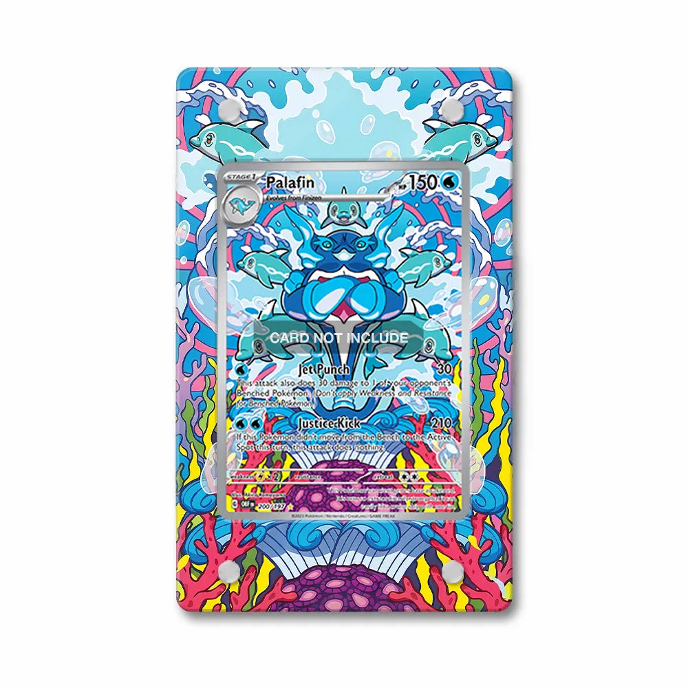 Palafin 200-197 IR AR Obsidian Flames Extended Art Display Cases - Magnetic Case - Front View