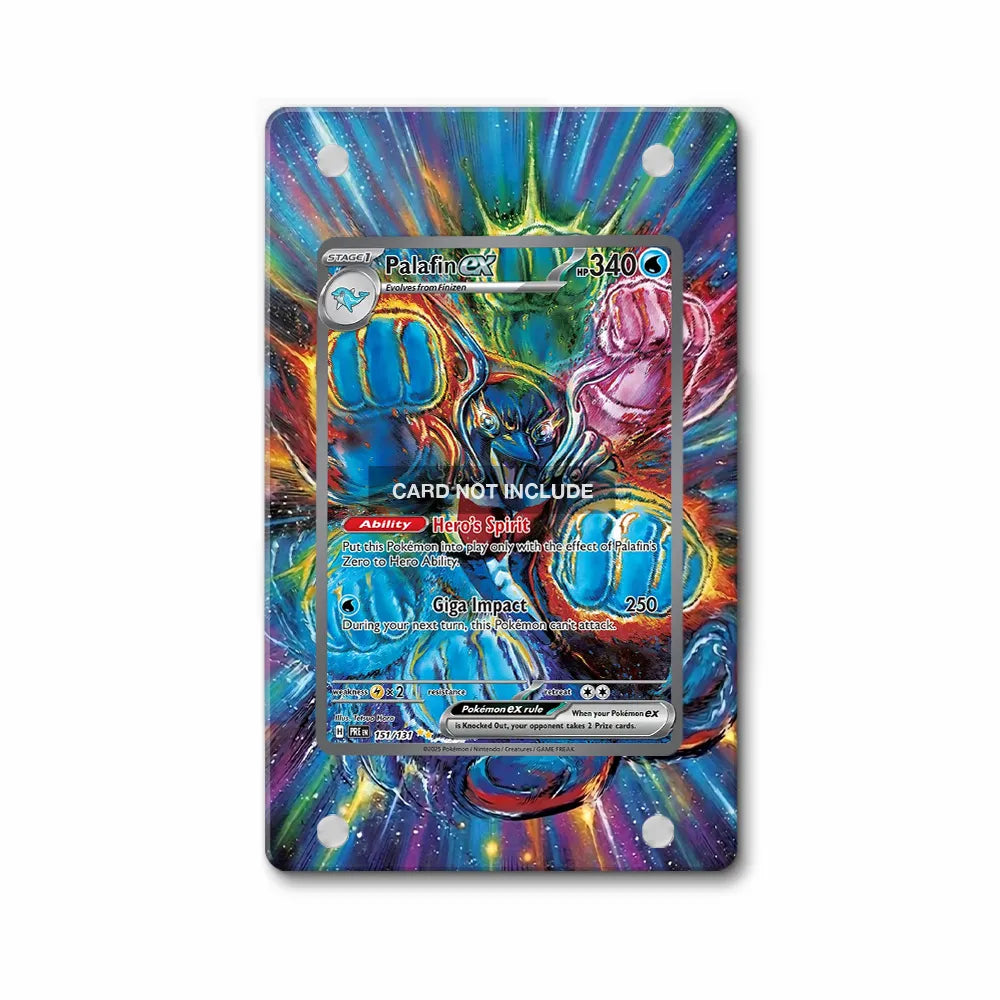 Palafin ex 151-131 Prismatic Evolutions Pokemon Cards Extended Art Display Cases - PSA Slab Case - Front View