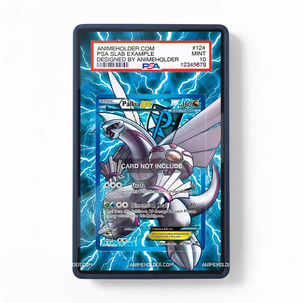 PalkiaEX 100-101 Plasma Storm Pokemon Cards Custom Art Display Cases - PSA Slab Case - Front View